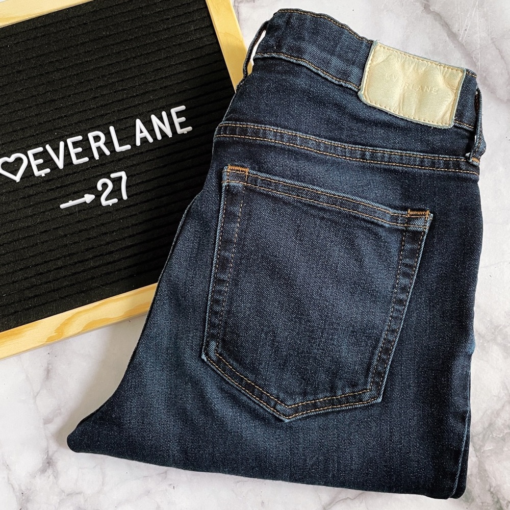 Everlane Dark Wash The Curvy High Rise Skinny Jeans 27